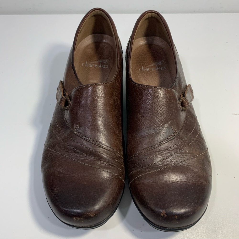 Dansko Franny Women's Slip On Loafers Comfort Shoes Size EU 37 US6 Leather Brown - Picture 9 of 14